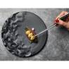 Cubic XS 100% Chef black porcelain plate 20 cm