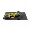 Piatto Napkin 100% Chef in vetro nero cm 21x18