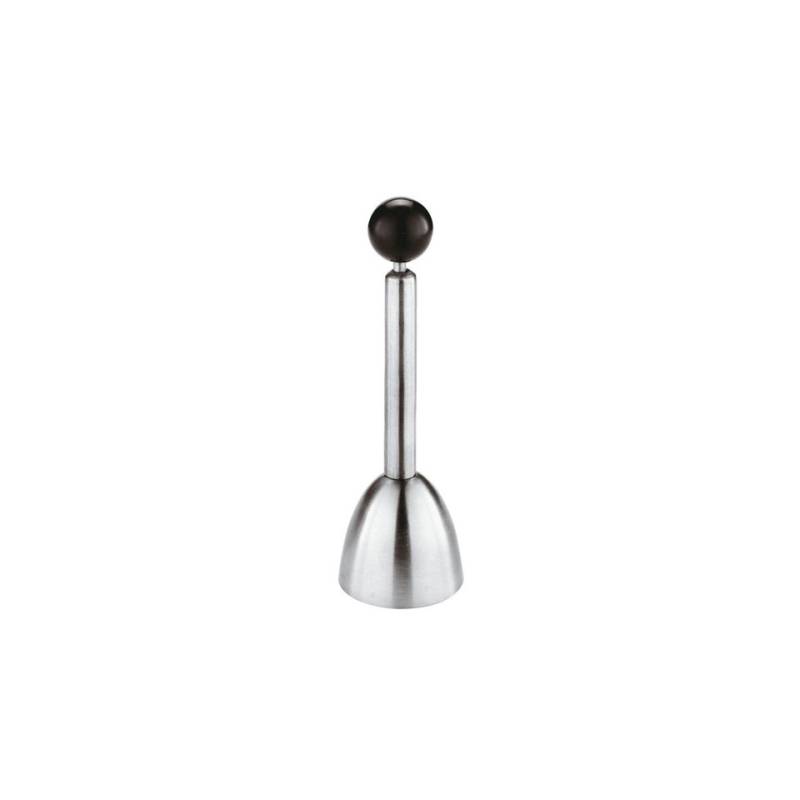 Stainless steel spring-loaded egg opener