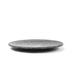 100% Chef Rustic Rim XL grey marble dish 11.81 inch 