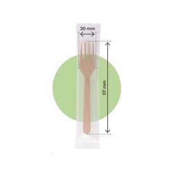 Individually packaged wooden fork 4.60 inch