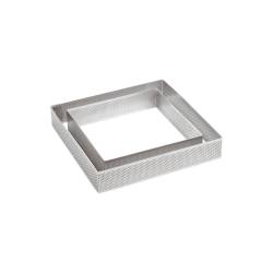 Square perforated stainless steel mould 2.75x2.75 inch