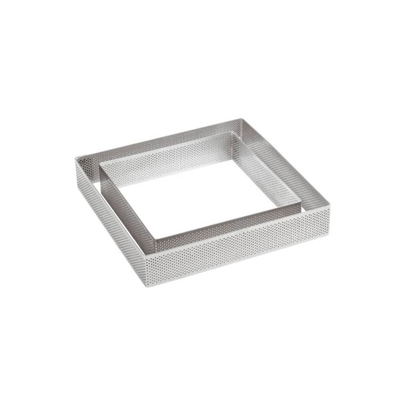 Stampo quadro forato in acciaio inox cm 9x9