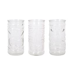 Tiki glass assorted decorations cl 50