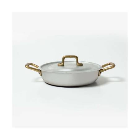 Tegame ovale 2 manici in alluminio cm 26x17,3