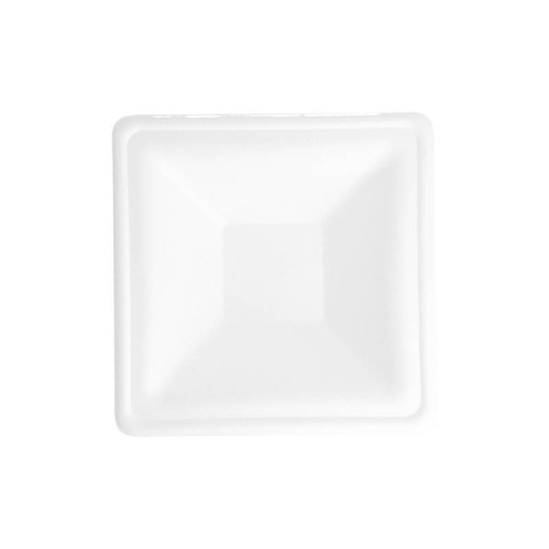 Bionic white bagasse soupe cup 6.30x6.30x1.57 inch