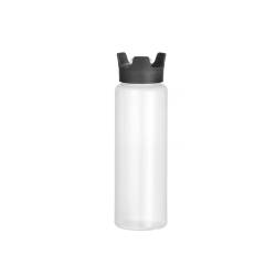 Transparent polyethylene anti-drip squeeze bottle 7.77 oz.