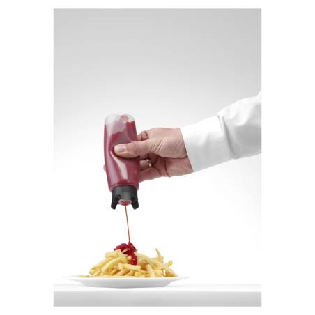 Bouteille anti-goutte en polyéthylène transparent cl 23