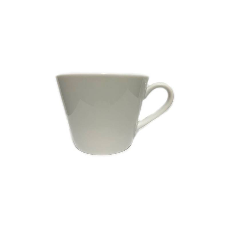 Tazza cappuccino conica in porcellana bianca cl 25