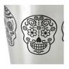 Stainless steel balanced boston shaker with skulls 27.72 oz.