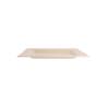 Square ecru bagasse flat plate 7.87x7.87 inch