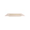 Square ecru bagasse flat plate 7.87x7.87 inch