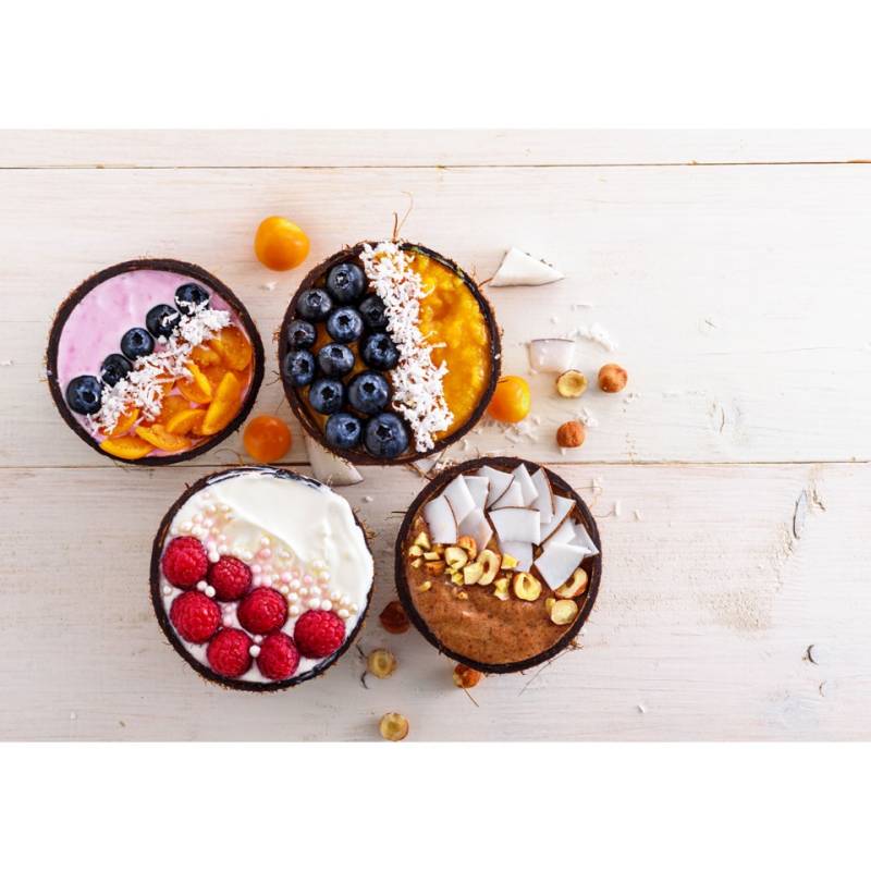 Iconic smooth natural brown coconut bowl