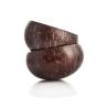 Iconic XL smooth natural brown coconut bowl