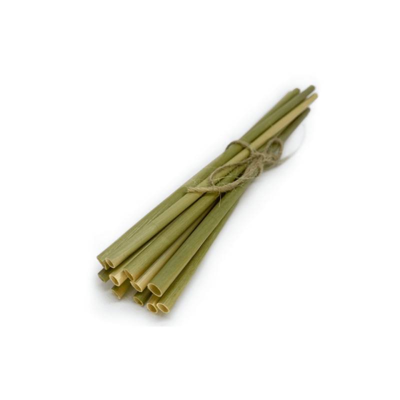 Dry grass biodegradable straws cm 20x0.6