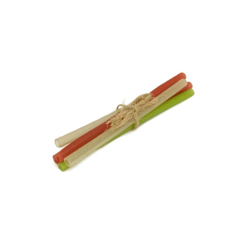 Cereal biodegradable straws assorted colours 5.90x0.31 inch