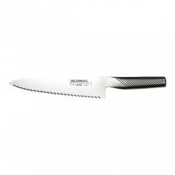 Global stainless steel serrated bread knife 7.87 inch