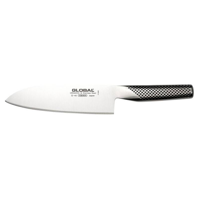 Global stainless steel Santoku knife 7.08 inch