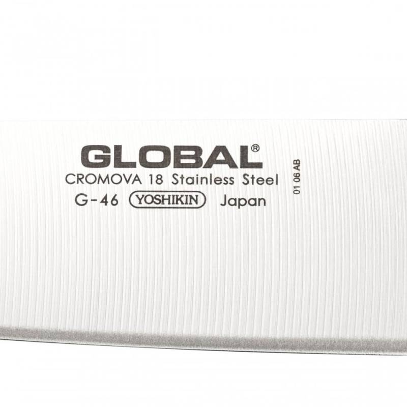 Global stainless steel Santoku knife 7.08 inch