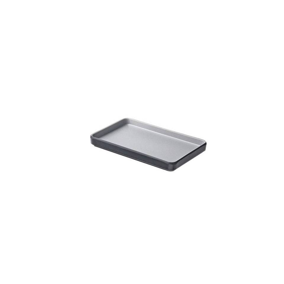 Tenerife grey melamine rectangular tray 7.48x4.48x0.78 inch