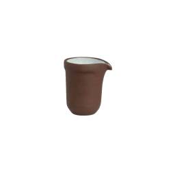 Maham Studio Steelite Spice creamer brown and white stoneware 1.45 oz.