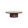 Alzata Spice Maham Studio Steelite in gres marrone e bianco cm 15,7x5