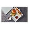 Nu Bento Box white melamine tray lid 10.43x10.03 inch