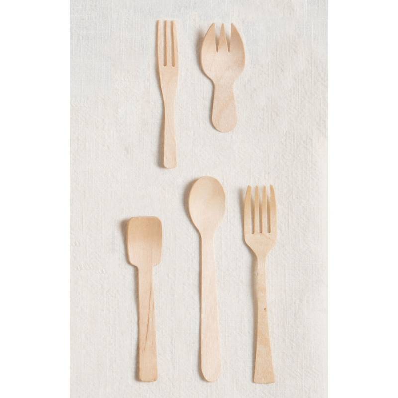 Jungle 3-pronged wooden mini fork 3.15 inch
