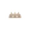 3-compartments pulp taco holder 7.08x4.33x1.97 inch
