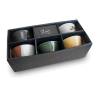 Zen assorted decors porcelian cups set 4.72x3.15 inch