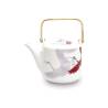 Crane white porcelain teapot with filter 33.81 oz.