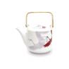Tetera Crane con filtro de porcelana blanca lt 1
