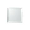 Edina white porcelain square dinner plate 6.30 inch