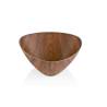 Triangle salad bowl in wood effect ps cm 24x24x10.5