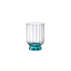 Bormioli Rocco Florian Lucent dof glass with blue base 12,68 oz.