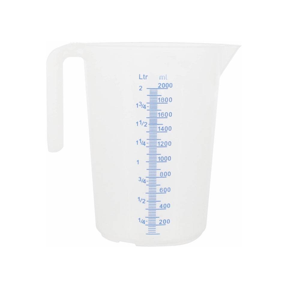 Polypropylene measuring jug 0.52 gal