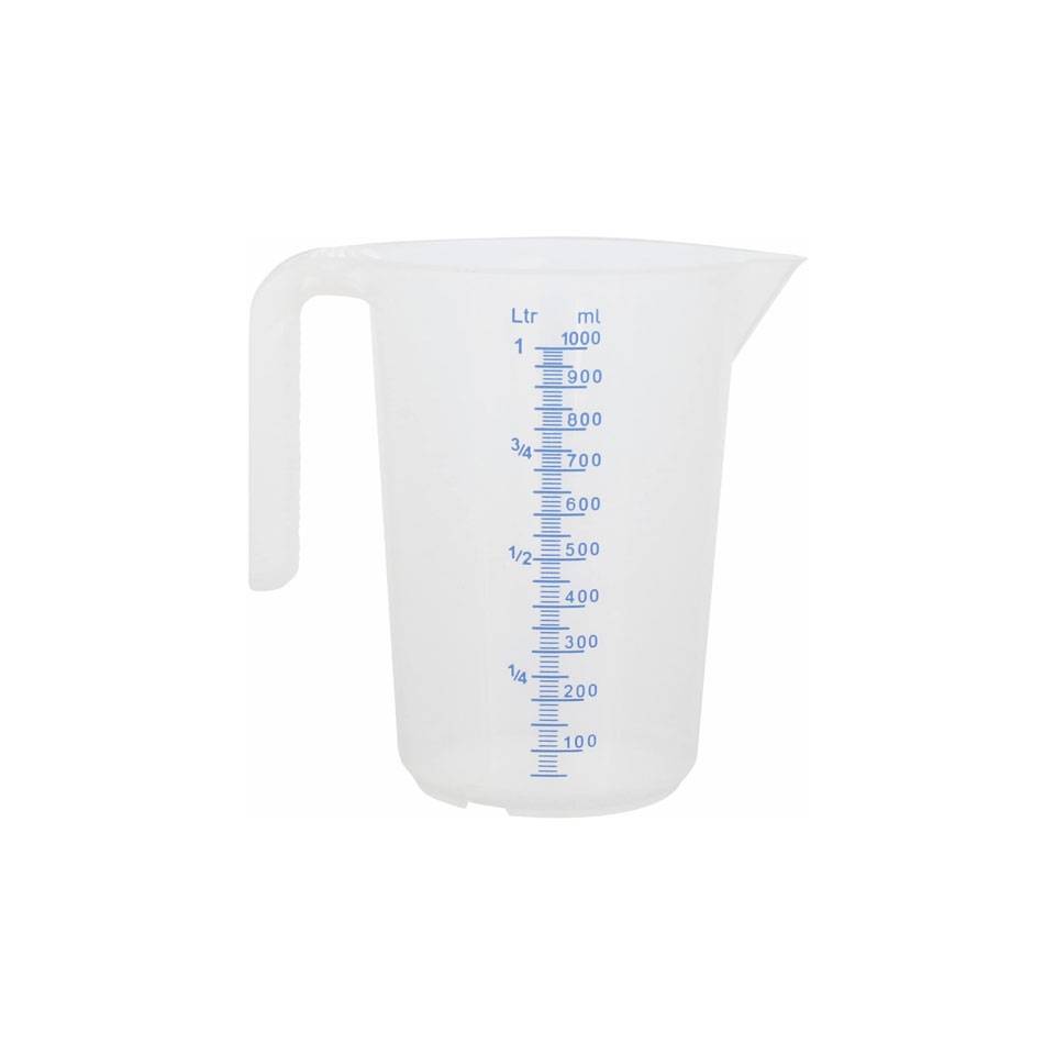 Polypropylene measuring jug 0.26 gal