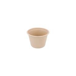 Bionic ecru bagasse round cup 4.73 oz.