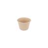 Bionischer runder Becher aus Bagasse ecru cl 14