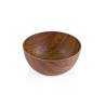 Wood effect ps salad bowl 24x10.7 cm