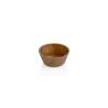 Wood effect ps round cup 7x3 cm