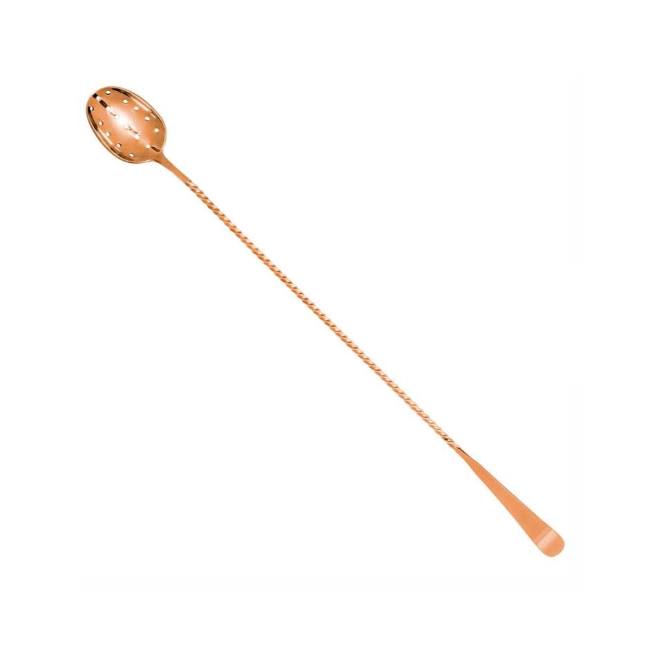 Biloxi Urban Bar perforated spoon in copper-plated steel cm 34.5