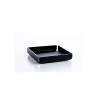 Black acrylic square napkin holder 5.90x5.90x1.26 inch