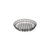 Metal round wire bread holder black 10.03x2.16 inch