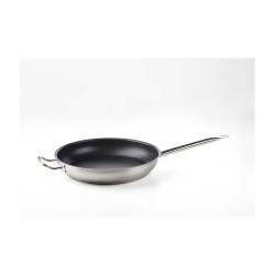 2 handles stainless steel low induction frying pan 12.60 inch