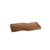 Curved acacia wood cutting board 15.75x7.87x0.78 inch
