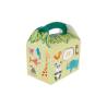 Zoo coloured paper hamburger container 6.30x3.93x6.69 inch