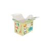 Zoo coloured paper hamburger container 6.30x3.93x6.69 inch