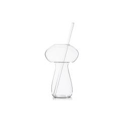 100% Chef Boletus borosilicate glass with straw 12.51 oz.