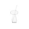 100% Chef Boletus borosilicate glass with straw 12.51 oz.